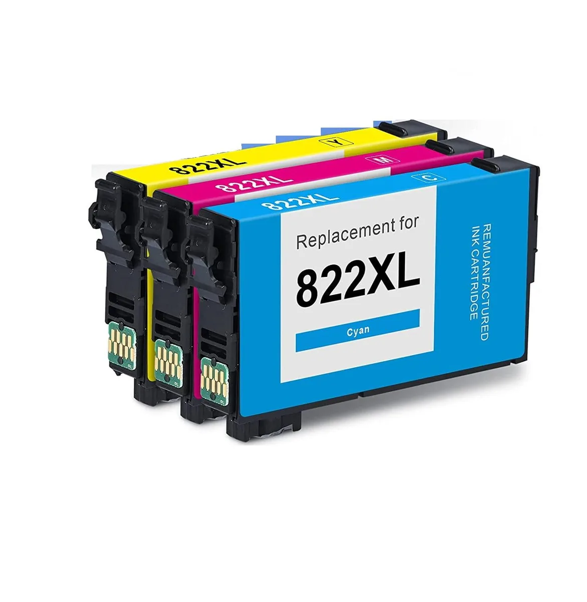 Ninestar Technology Ninestar Technology 822 3-pack high-yield cyan magenta yellow toner cartridges — product photo