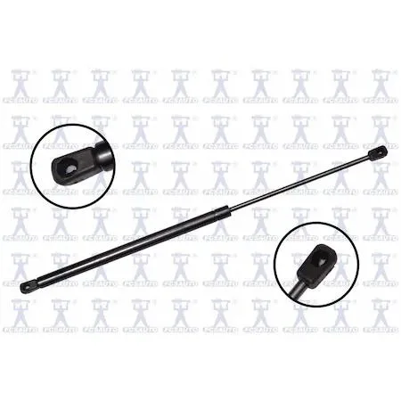 Transparent lift support strut with metal rod and cylinder body