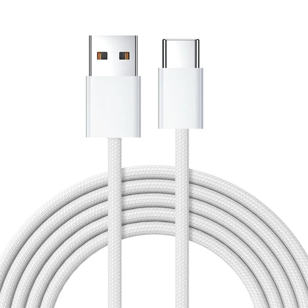 Fervit Fervit USB-C to USB-A cable 15W 480Mbps 100cm white braid — product photo