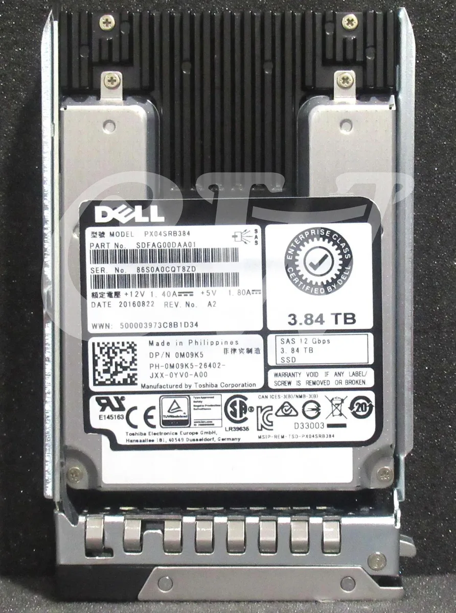 DELL DELL 3.84TB SAS 12G 2.5in SSD PX04SRB384 — product photo