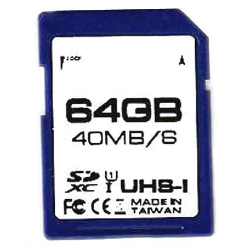 Delkin Delkin SD266-64GB-B CVK 64GB SDXC Class 10 UHS-I U1 memory card — product photo