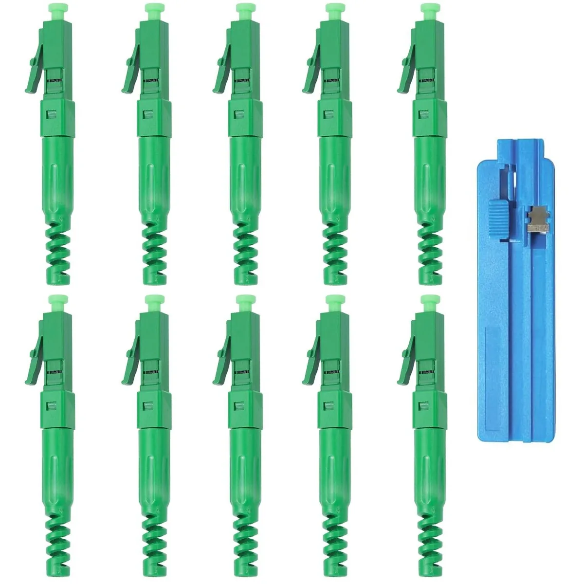 ARENTI ARENTI 10 Pack LCAPC Single Mode Fiber Quick Connector 0.9/2.0/3.0mm — product photo