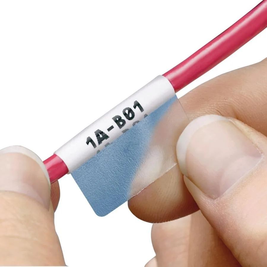 Panduit Panduit S200X225VATY Self-Laminating Label, White, 2" x 2.25", 0.75" Print-On, 1000 Labels — product photo