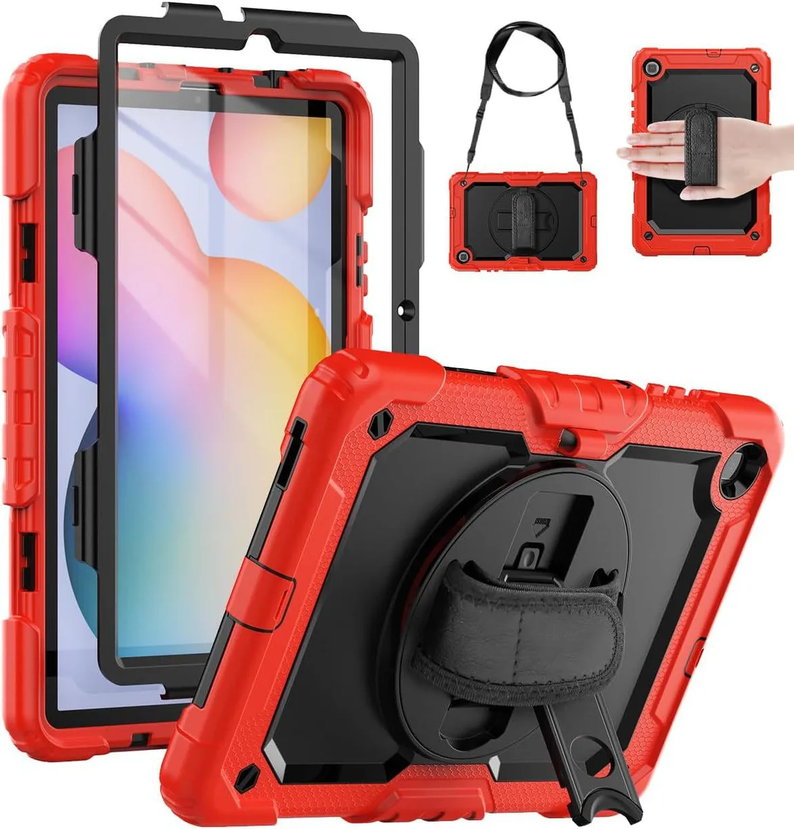 BONAEVER BONAEVER Samsung Galaxy Tab S6 Lite 10.4 inch Case Red — product photo