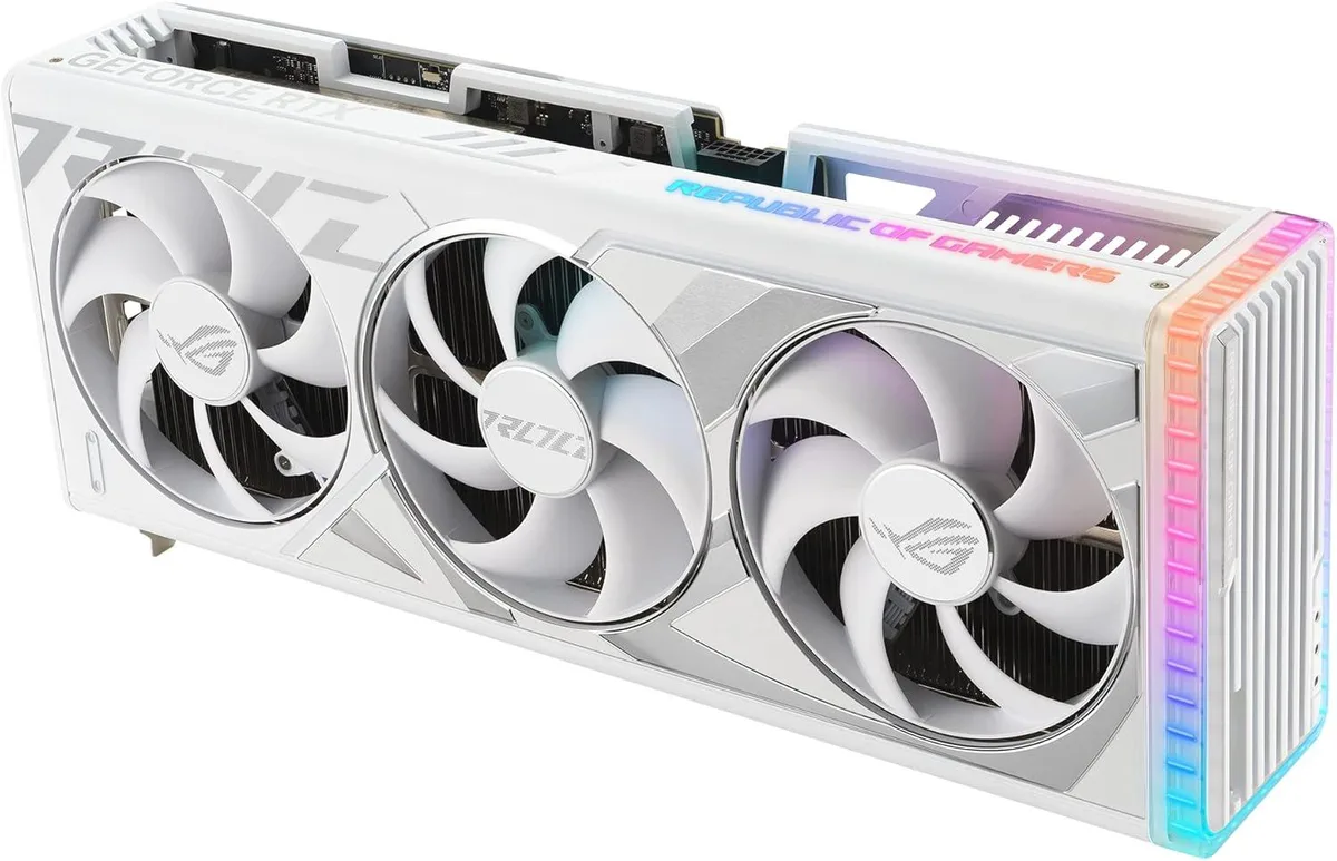 ASUS ASUS ROG Strix RTX 4080 Super OC White 16GB graphics card — product photo