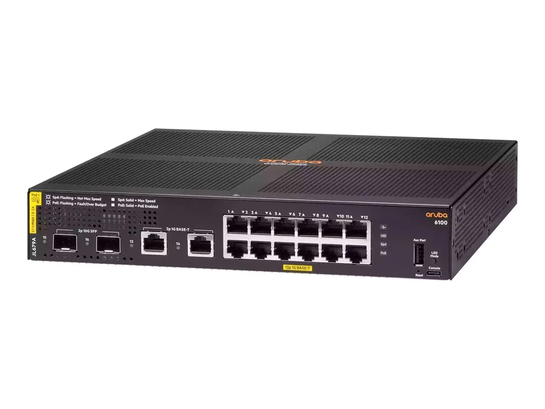 HP HP Aruba JL679A#ABA 6100 12-port network switch — product photo