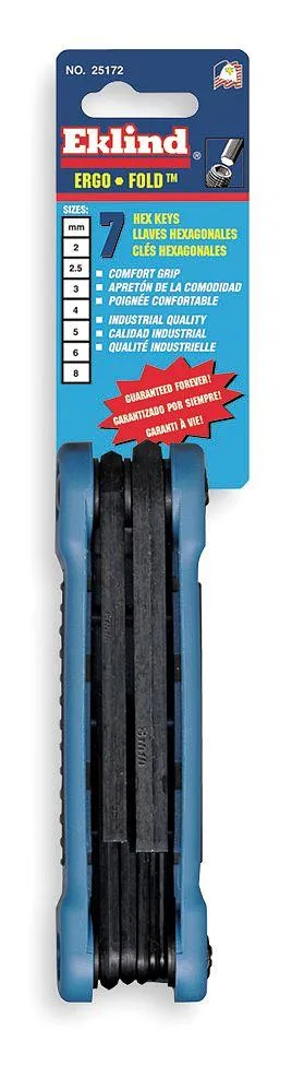 Eklind Eklind 25172 7 Piece Metric Fold-Up Hex Key Set — product photo