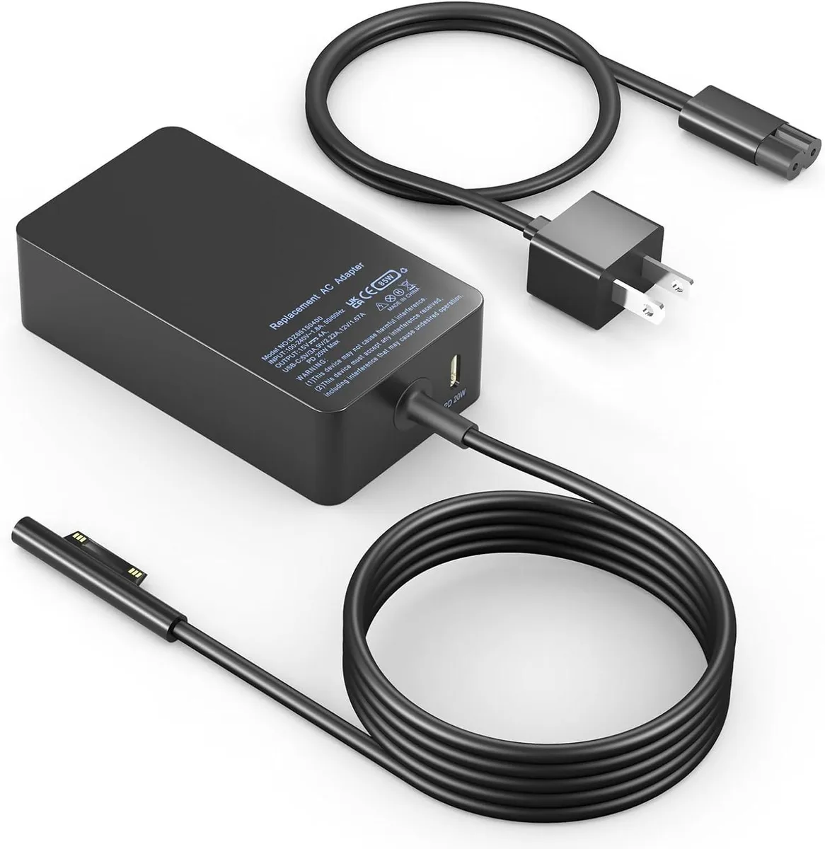 DELL DZ65150400 85W USB-C AC Adapter 9ft — product photo