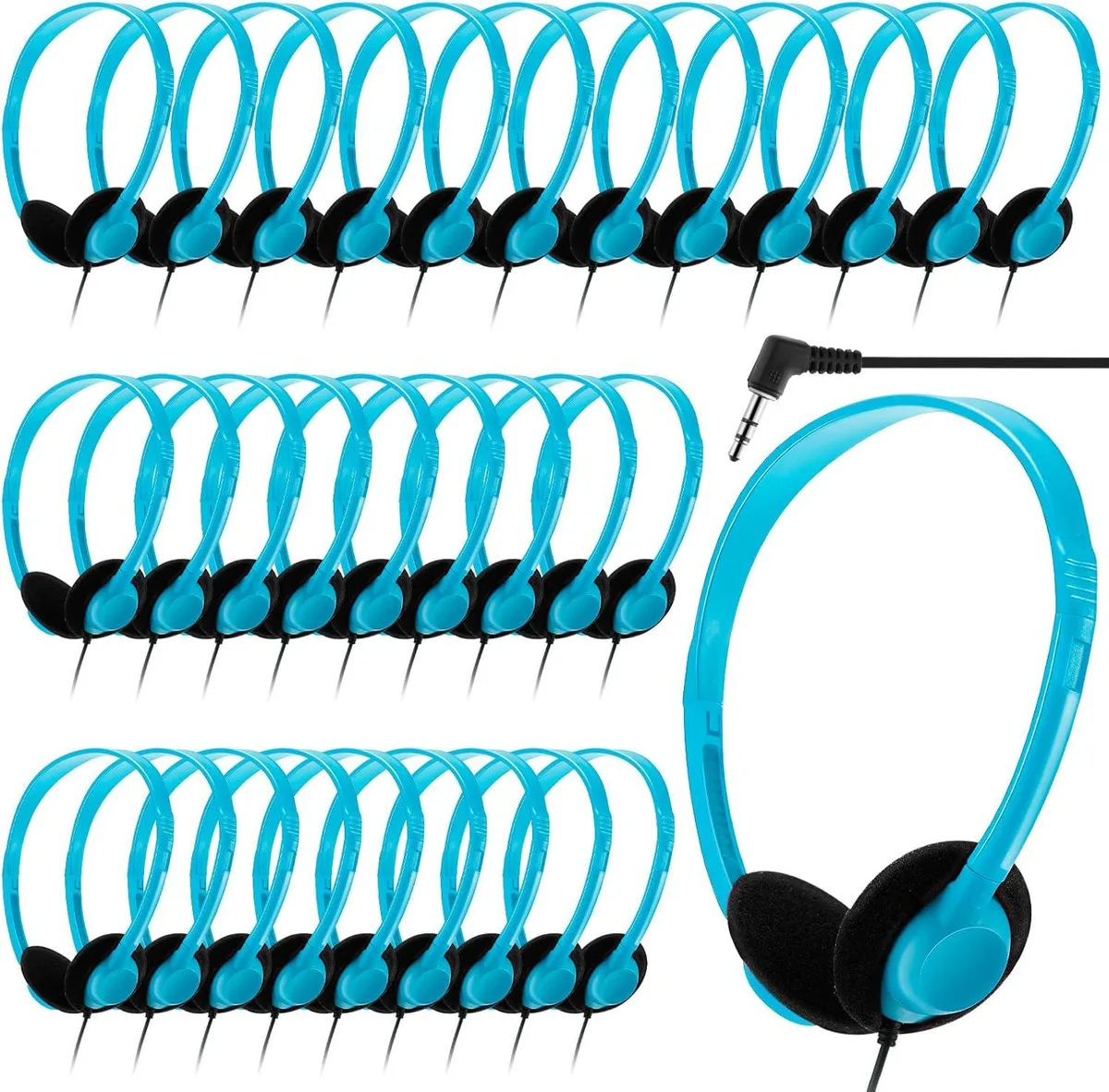 BFKK BFKK 30 Pack Headphones Lake Blue 3.5mm 1.2m — product photo