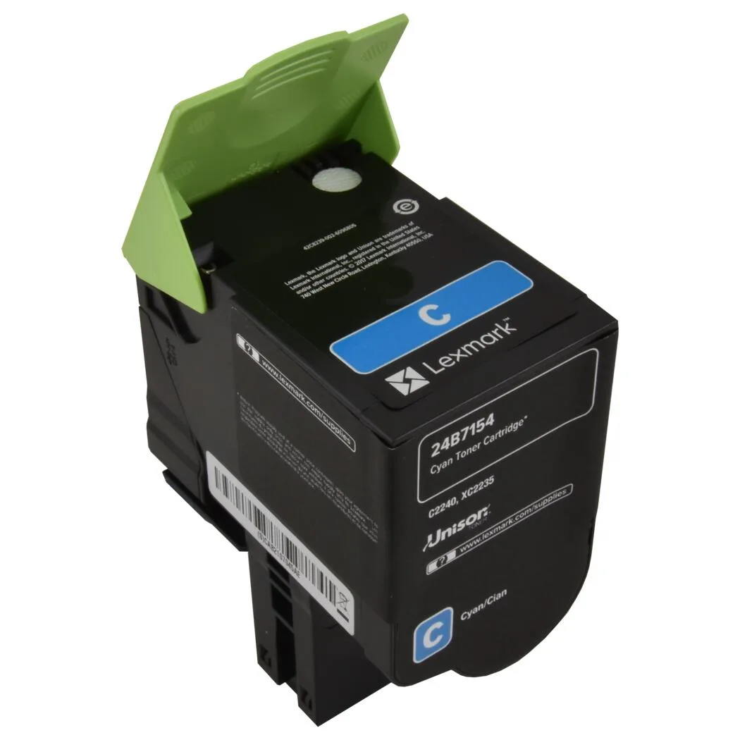 Lexmark Lexmark 24B7154 Cyan Toner Cartridge — product photo