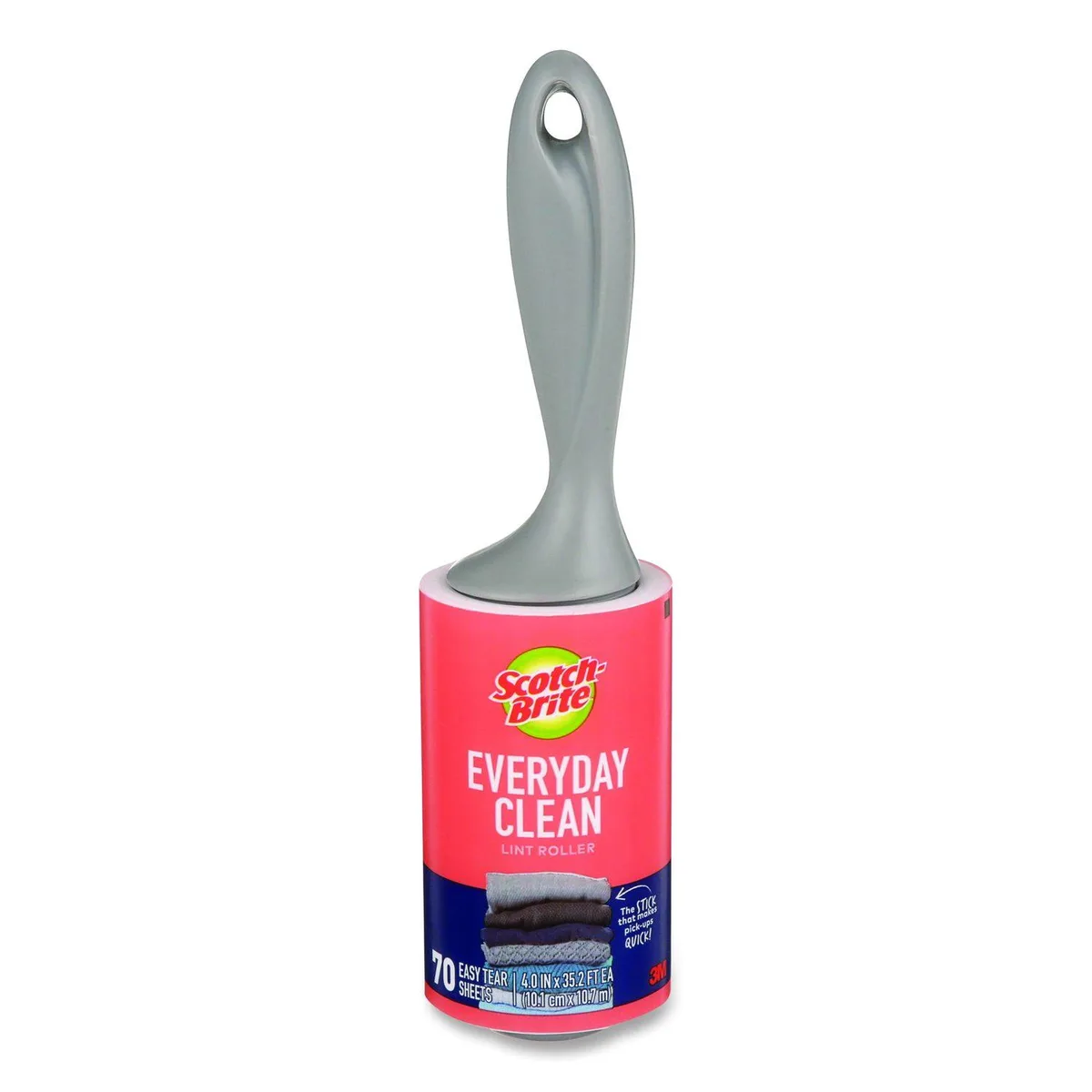 Scotch-Brite lint roller with 70 adhesive sheets, 4 inch by 35.2 foot roll