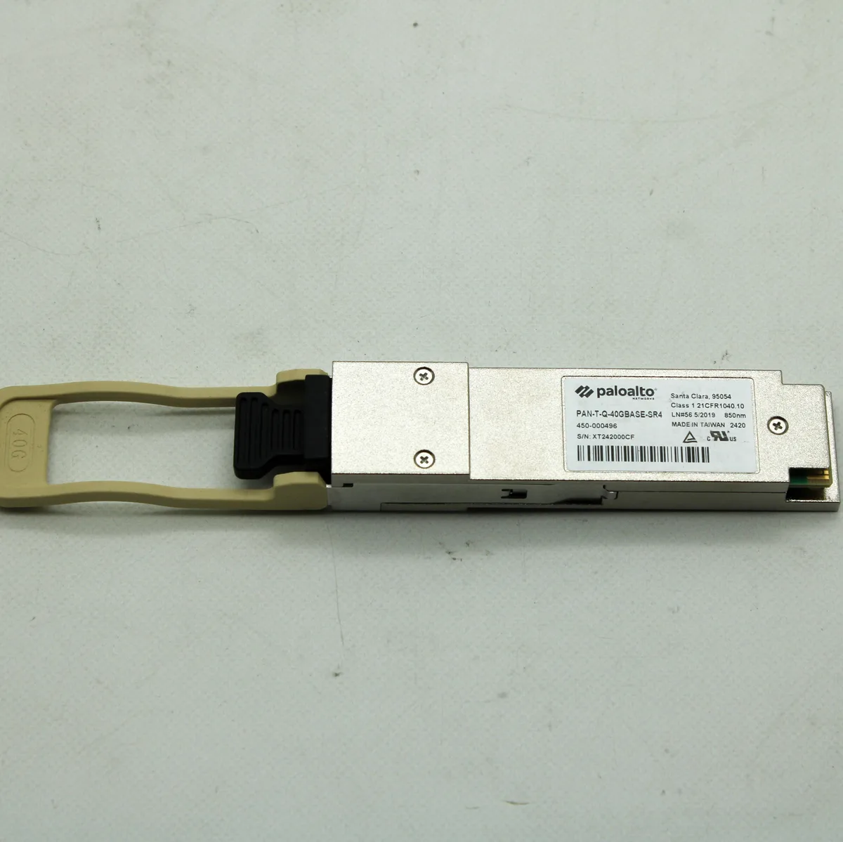 Palo Alto Palo Alto PAN-T-Q-40GBASE-SR4 40G QSFP+ SR4 switch module — product photo