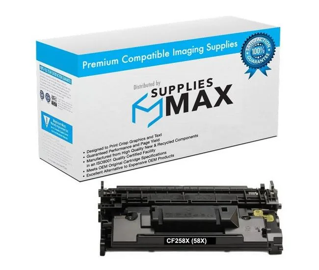 SuppliesMax SuppliesMax HEWCF258X High Yield Black Toner Cartridge 10000 Pages — product photo