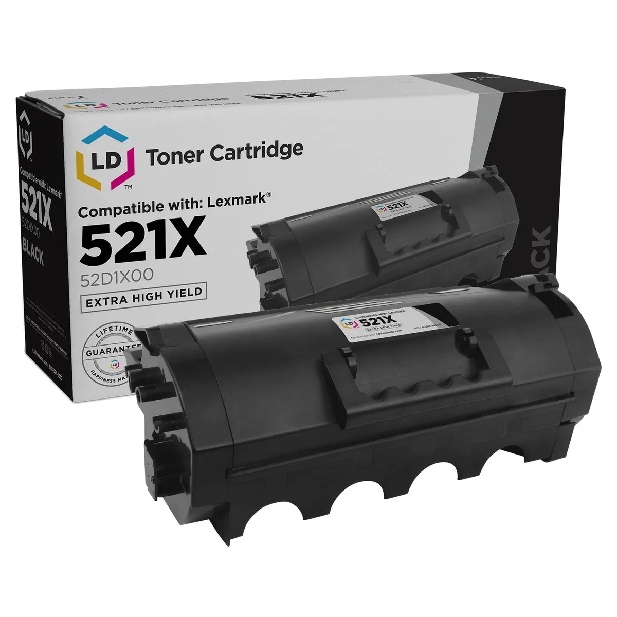 LD Products LD Products Compatible Toner Cartridge 521X 52D1X00 Extra High Yield Black — product photo