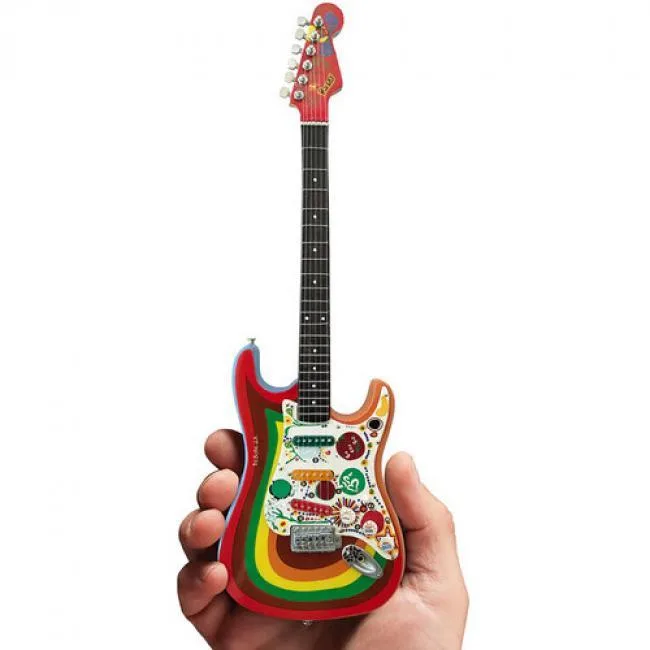 Axe Heaven Axe Heaven FS-026 George Harrison Rocky Stratocaster 10 Inch Miniature Guitar Replica Hobby Collectible — product photo