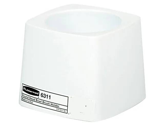 Rubbermaid Commercial Rubbermaid Commercial 631100WE Toilet Bowl Brush Holder, White Plastic — product photo
