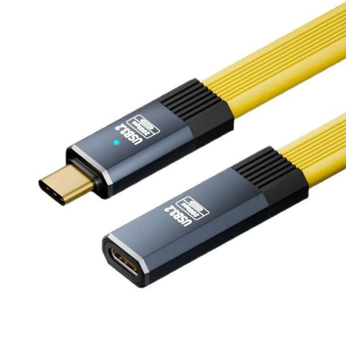 Fervit Fervit USB4 Male to Female Extension Cable 20Gbps Flat Slim FPC 100W 8K 5K Type-C 50cm — product photo