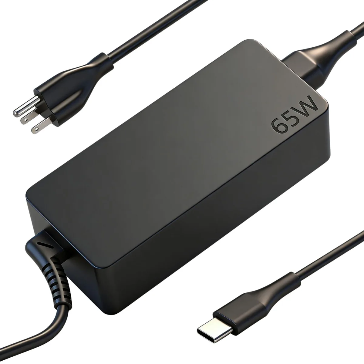  65W USB-C Laptop Charger for Lenovo ThinkPad, Yoga, Chromebook (ADLX65YDC2A) — product photo