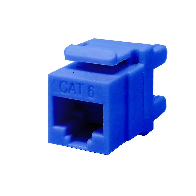 Logico Logico KJ6312-05 Blue Keystone Jack Cat6 110 Punchdown 180° 100 Pack — product photo