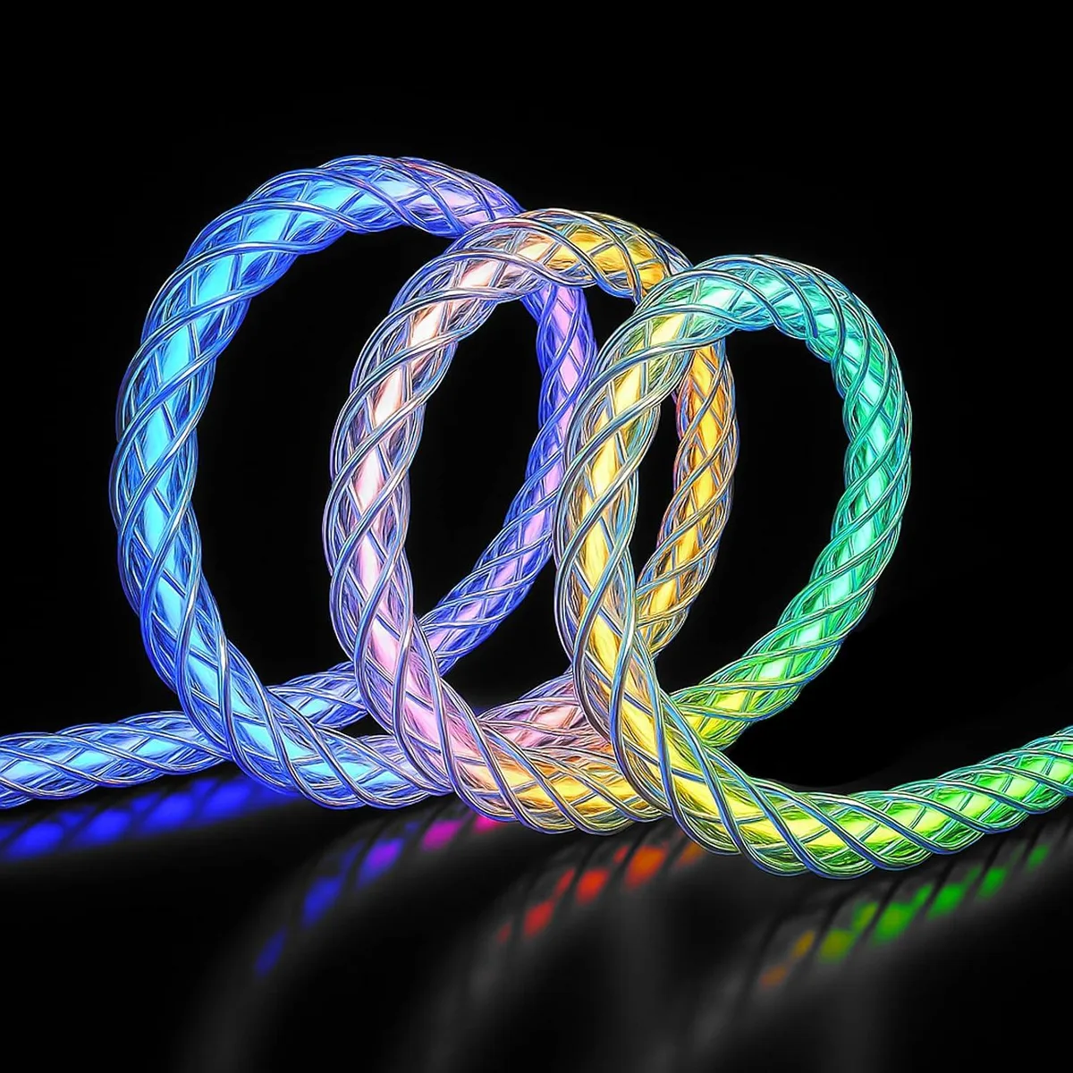 Chopmate Chopmate RGB LED Lightning Cable MFi 2.4A 480Mbps 6ft — product photo