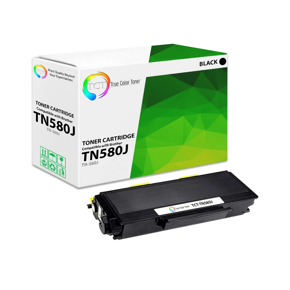 True Color Toner True Color Toner TN580 Toner Cartridge Black 12000 Pages — product photo