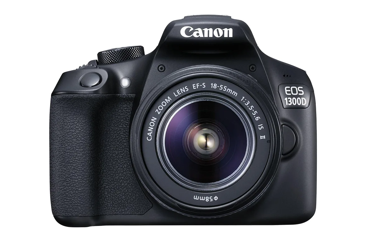 Canon International Canon International EOS 1300D EF-S 18-55mm Black dslr camera — product photo