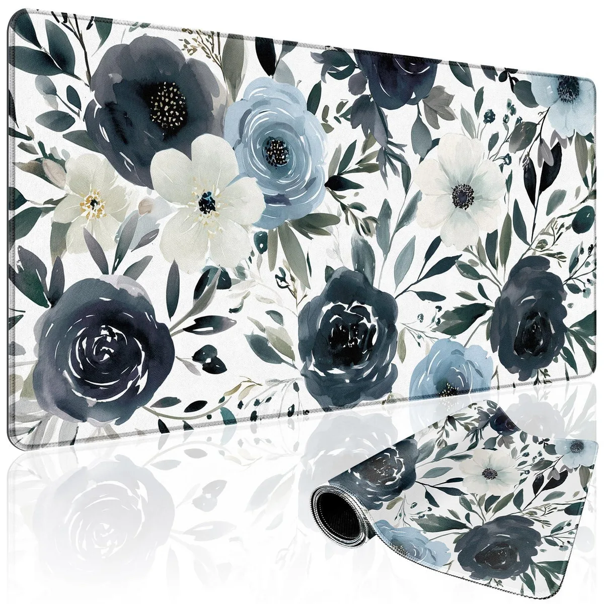  Mcapirivo BGMP024 Mouse Pad 31.5x15.7 in Watercolor Floral — product photo