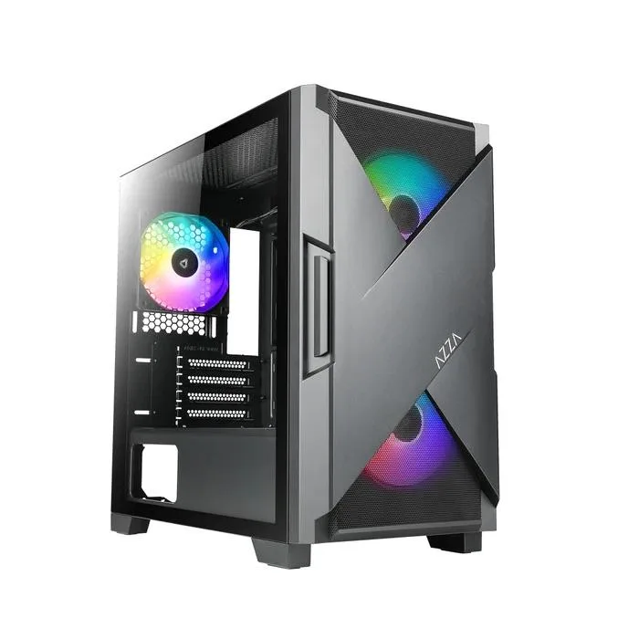 AZZA AZZA XANDER 150 Micro ATX Mid Tower PC Case Black — product photo