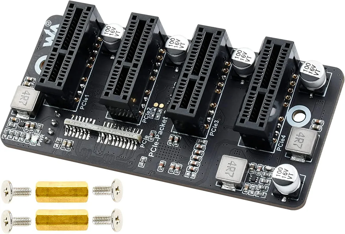 WaveShare WaveShare 4-CH PCIe Gen 2 x1 Expander ASM1184 — product photo