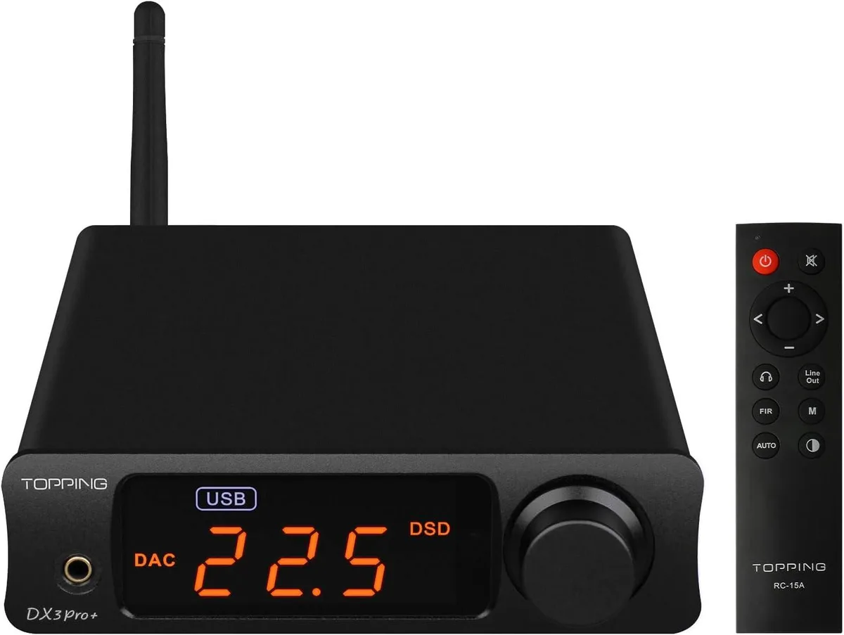 BFKK BFKK Topping DX3 Pro+ Headphone Amplifier Black — product photo