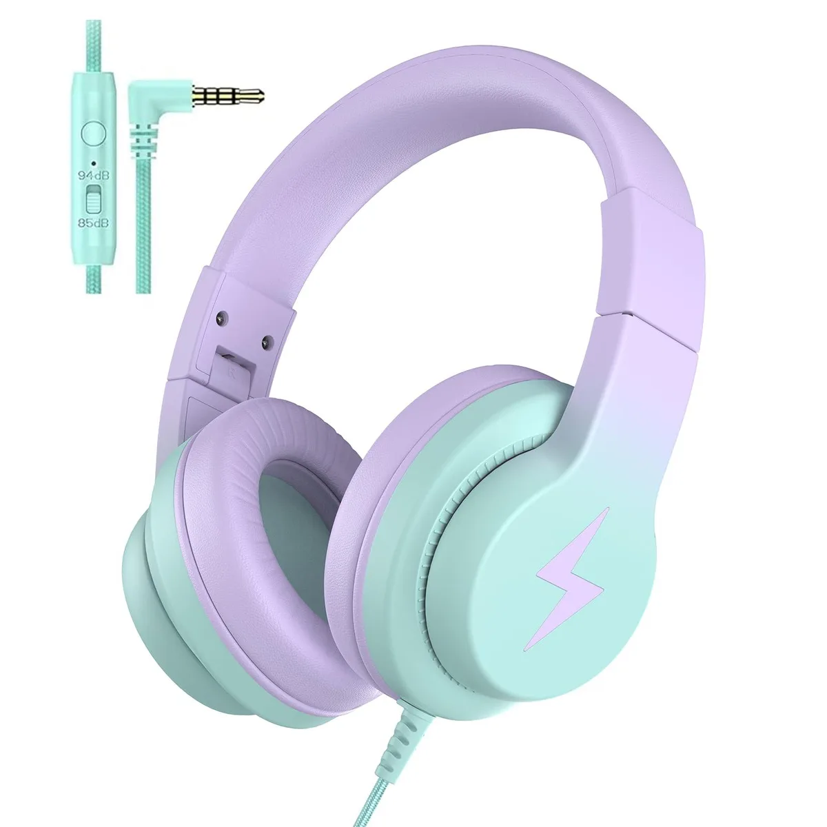 Candy Bila BH03 CB03L Wired Kids Headphones Light Purple 85/94dB — product photo