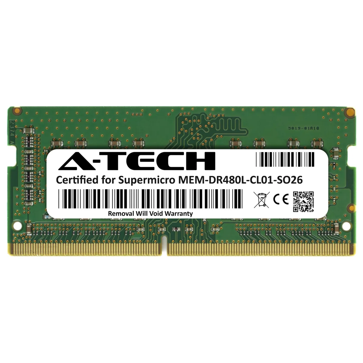 A-Tech A-Tech Supermicro Certified 8GB DDR4 2666MHz CL19 260-Pin SODIMM — product photo