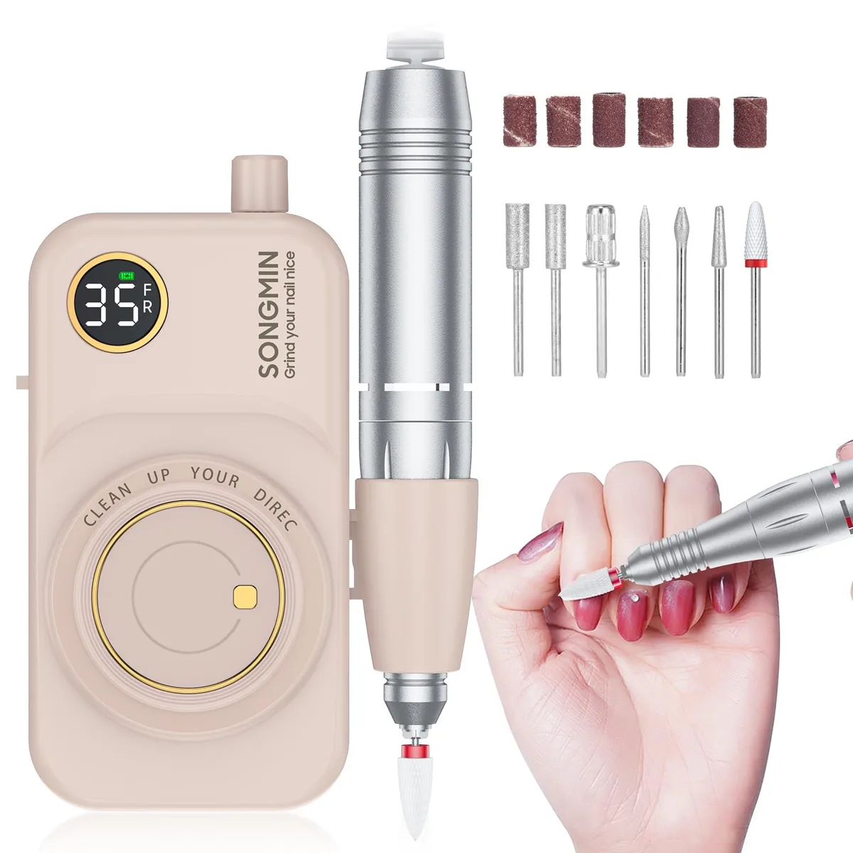 Twelve chrome pneumatic accessories in a set