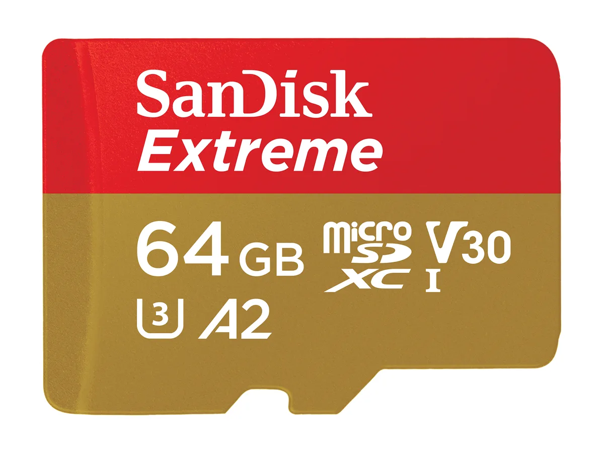 SanDisk SanDisk SDSQXA2-064G-GN6MA Extreme 64GB microSDXC memory card — product photo