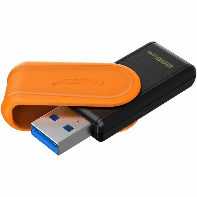 Kingston Technology Corp. Kingston DataTraveler Exodia S USB Flash Drive 256 GB USB 3.2 Gen 1 Black Orange — product photo