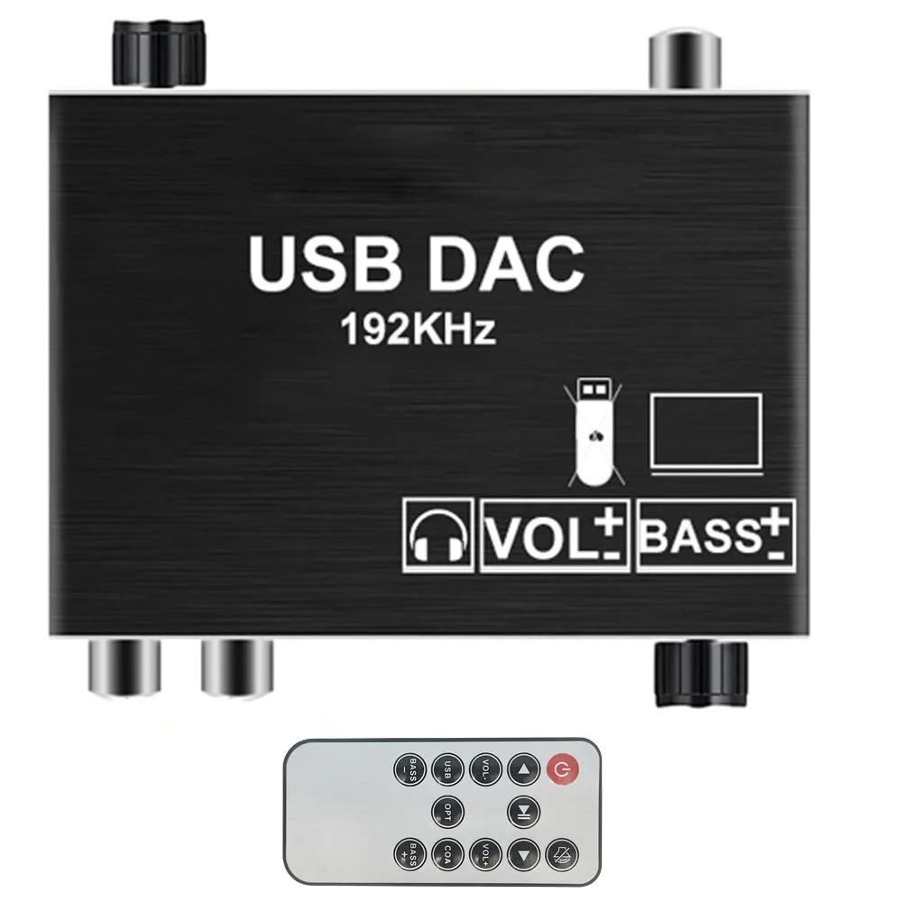 LUOM LUOM OZHL2 192kHz DAC audio video converter with volume control — product photo