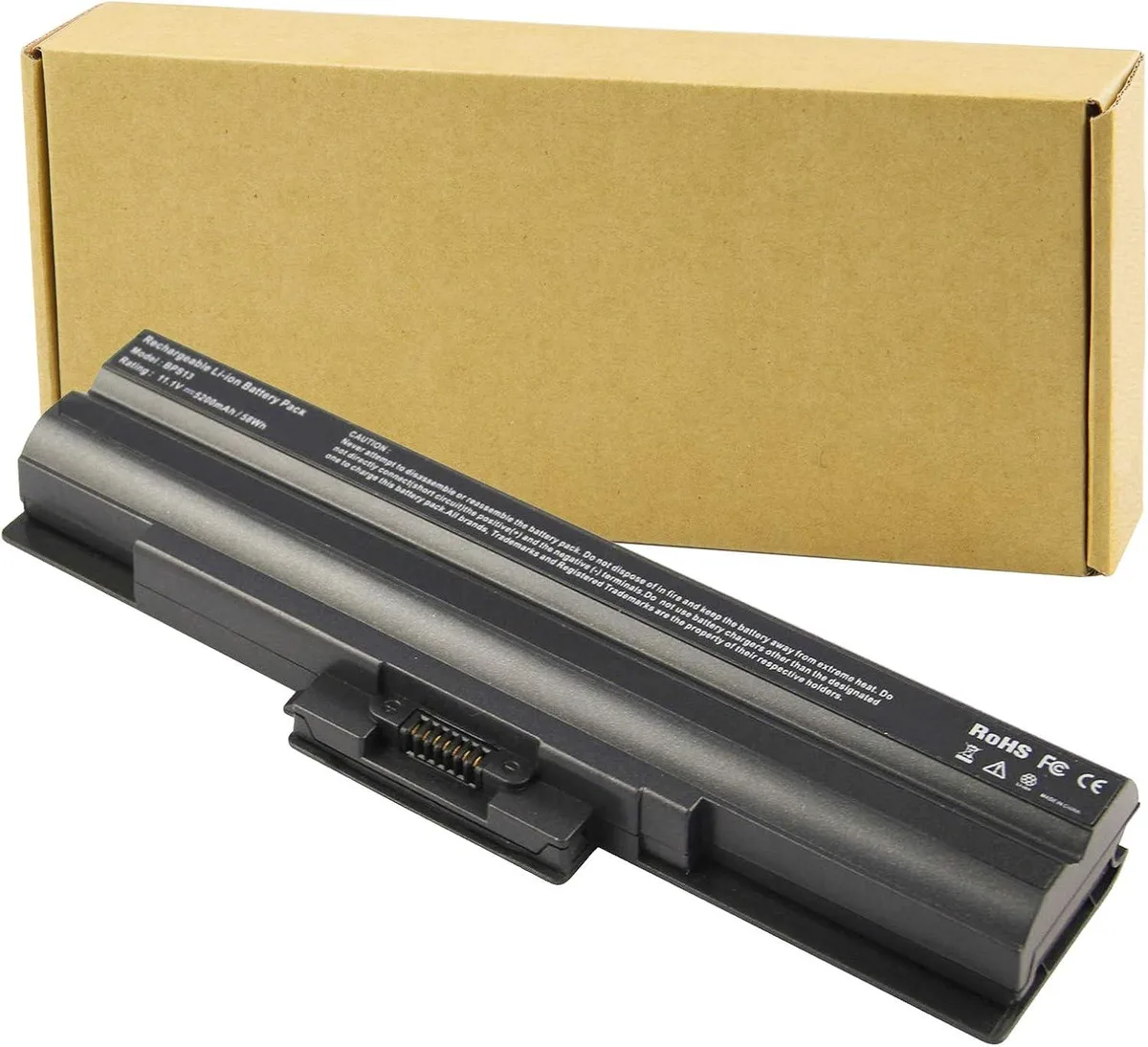 PISKEKAT PISKEKAT laptop battery 6-cell 11.1V 5200mAh black — product photo