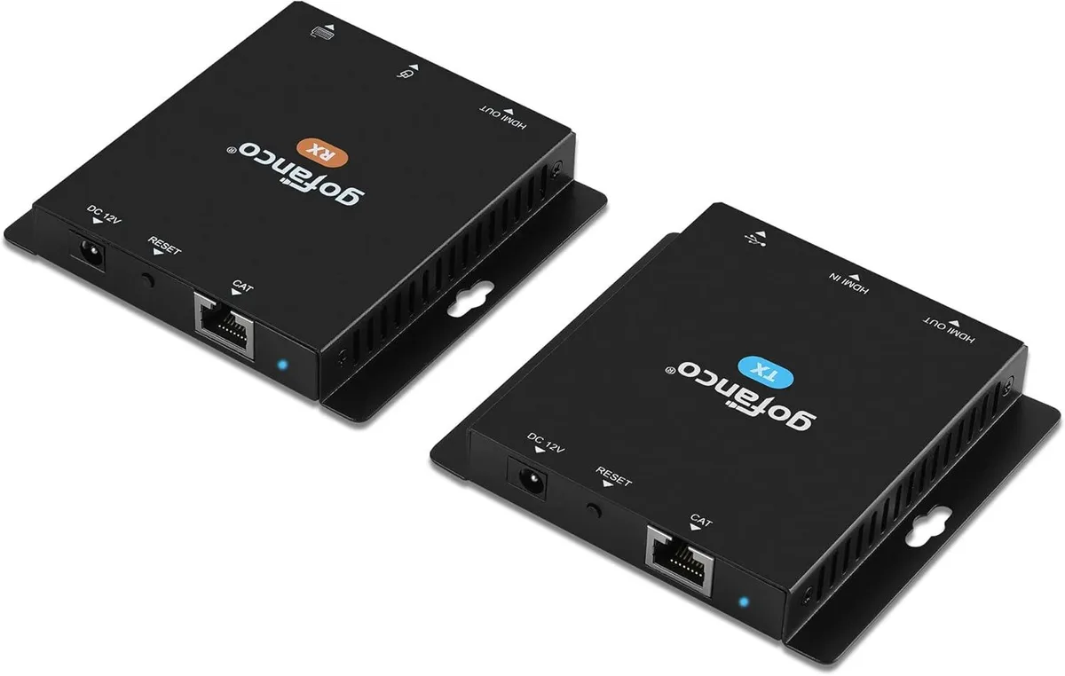 NuoTo NuoTo USB KVM HDMI 1.4 CAT6/7 Extender 328ft 4K 30Hz 2x USB 1.1 PoC Loopout kvm cable — product photo