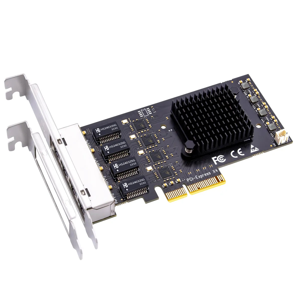 GLOTRENDS GLOTRENDS LE8445 4-port 2.5Gbps PCIe 2.0 x4 network card — product photo