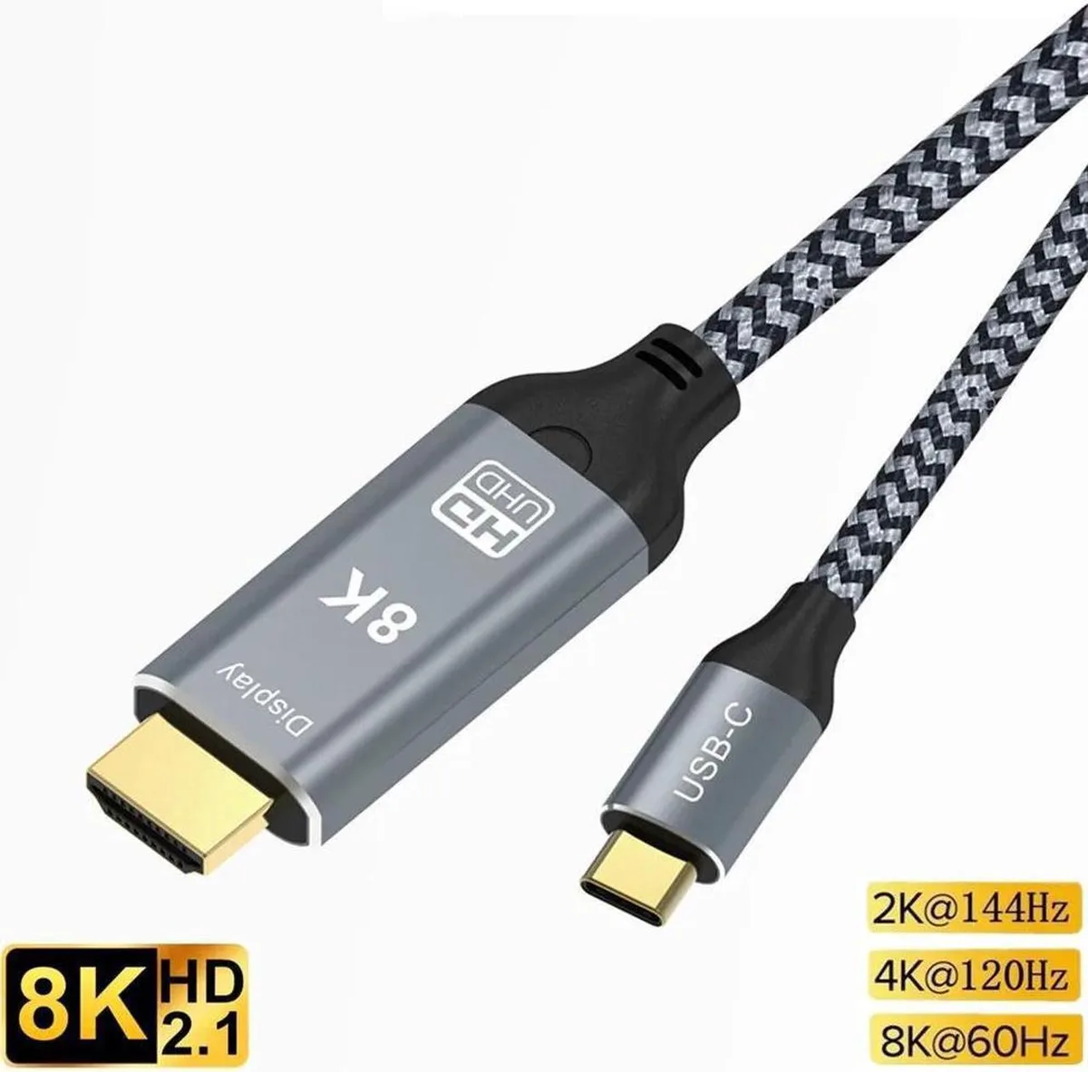 Vszerda Vszerda USB C to HDMI 2.1 Cable 8K@60Hz 4K@240Hz 3.3FT — product photo