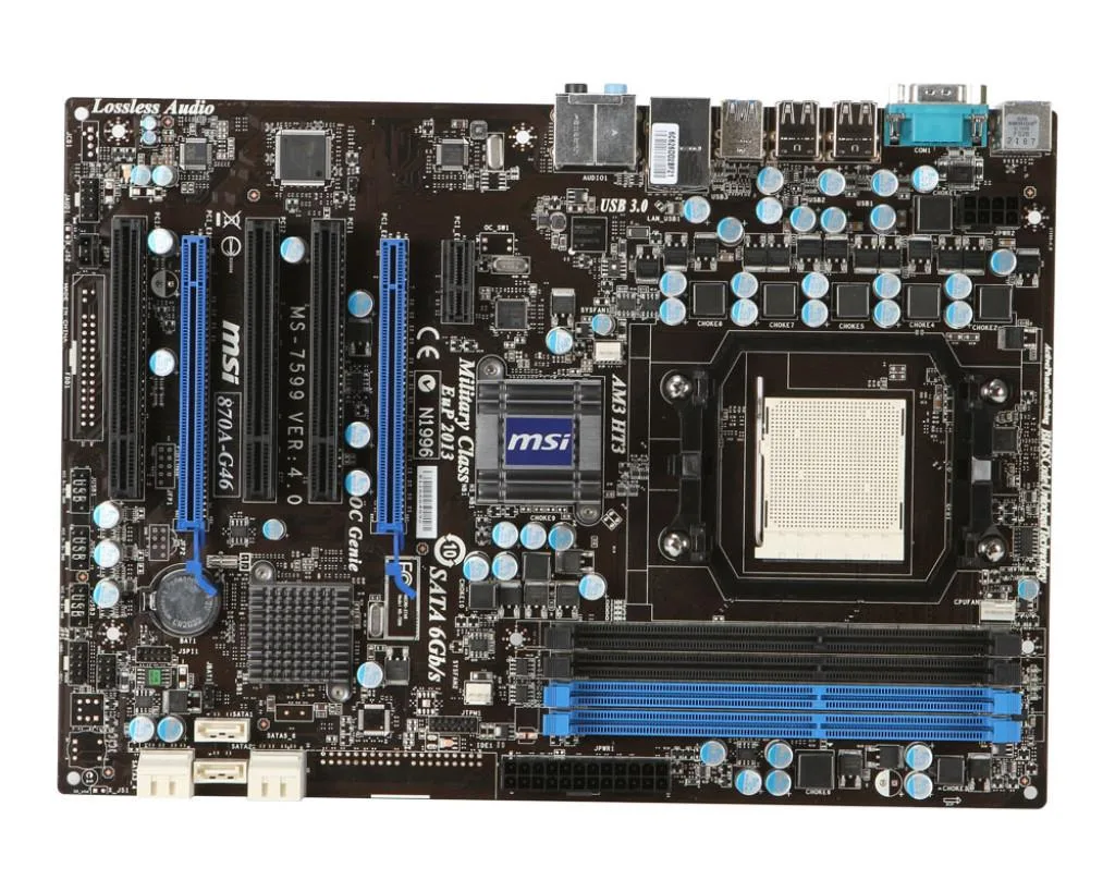 MSI MSI 870A-G46 AMD 870 AM3 DDR3 32GB ATX motherboard — product photo