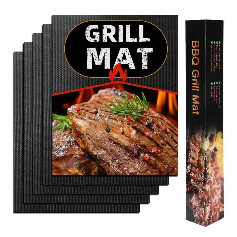  Healthy Living BBQ-GM grill mats 5-pack 15.7×12.9 in — product photo