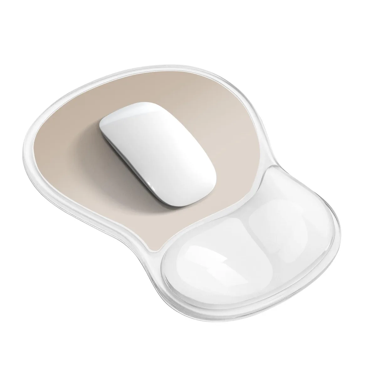  KEPUTAIER Mouse Pad Wrist Rest Transparent Khaki Gradient 8x10 inches — product photo