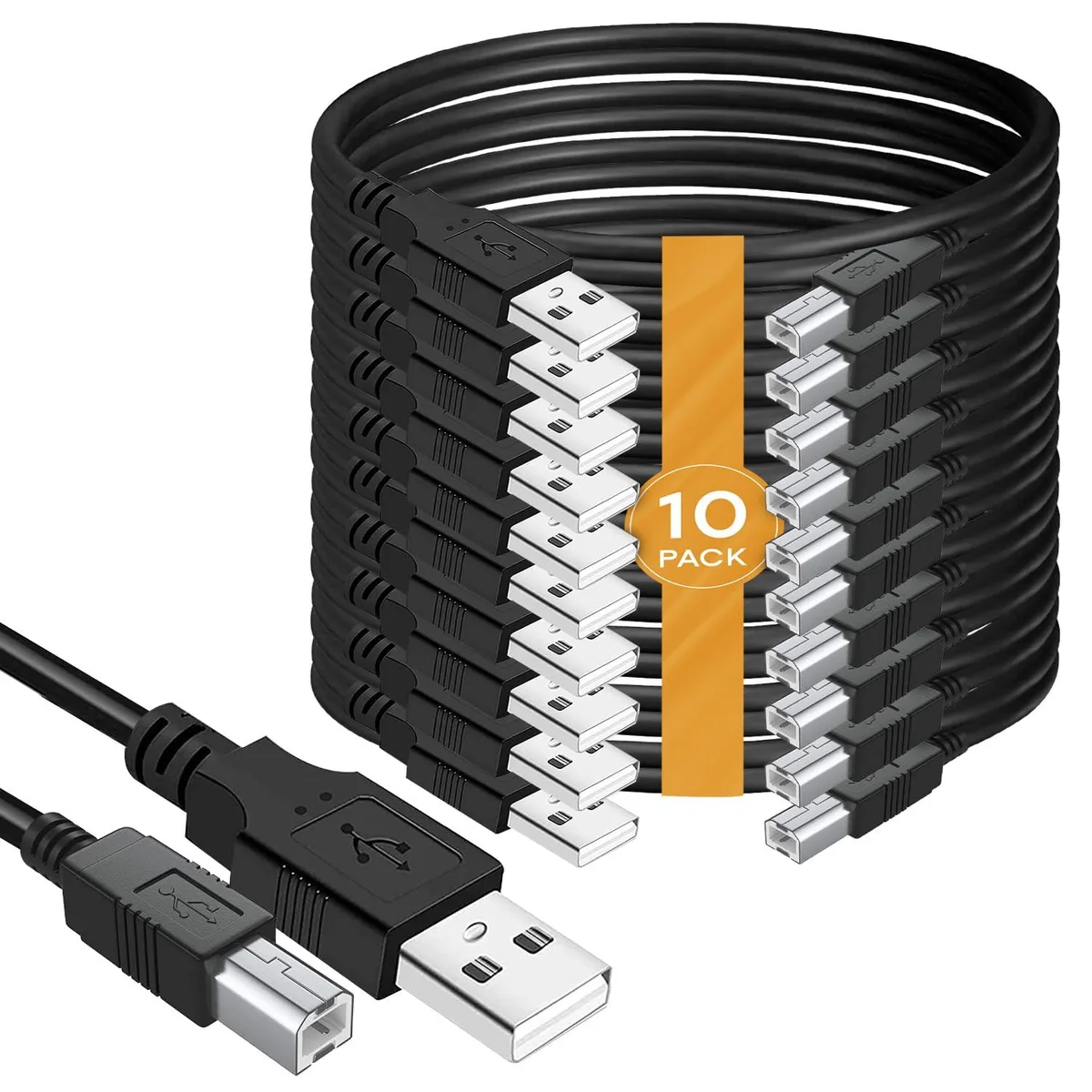 Luisport Luisport USB 2.0 A to B cable 10-pack 6ft accessory — product photo