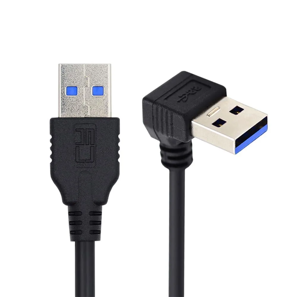 Vszerda Vszerda USB 3.0 Down Angled 90° Type-A Male to Straight Male 40cm — product photo