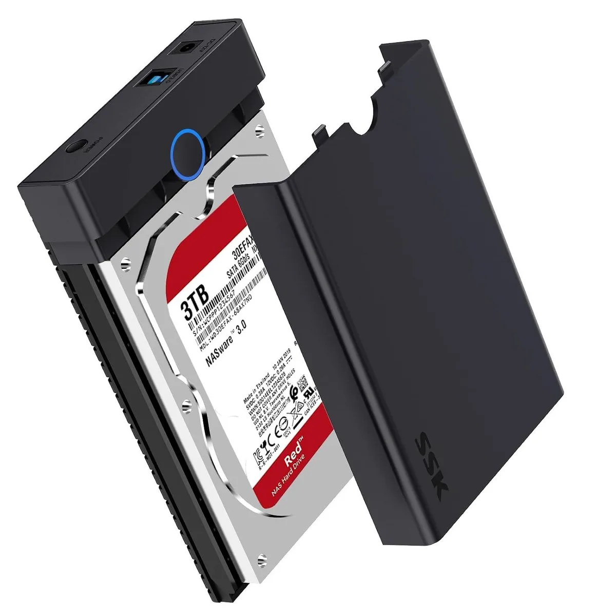 LORDWORLD LORDWORLD 3.5 2.5 inch SATA USB 3.2 Hard Drive Adapter 20TB — product photo