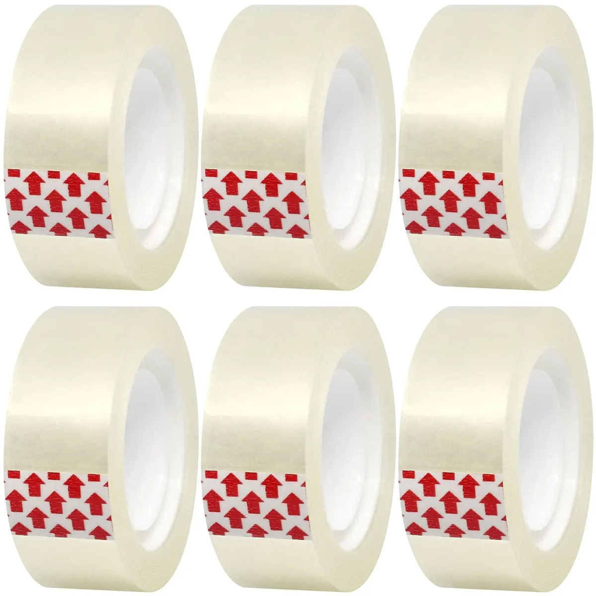  Pckpgon Transparent Tape Refills 12 Rolls 18 mm × 25.4 m 1 inch Core — product photo