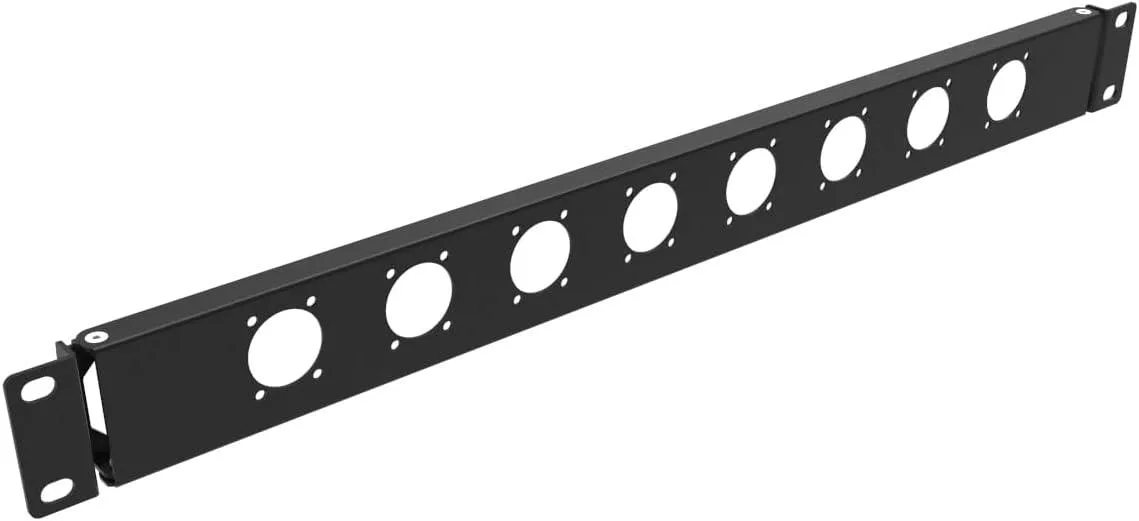 TAURKENAM TAURKENAM 1U Hinged Rack Panel 8D XLR HDMI 19" 1.73 — product photo