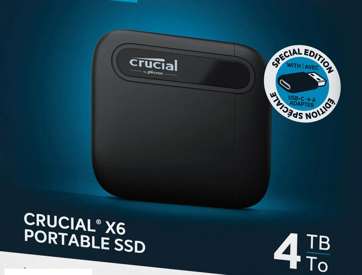 Crucial Crucial X6 SE 4TB portable SSD — product photo