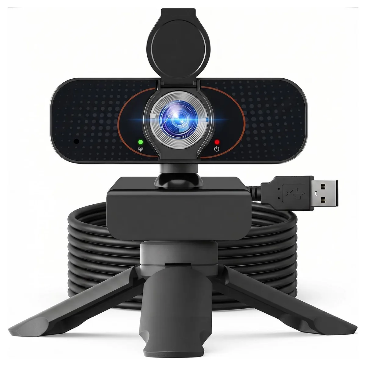 Lusinx TW-GQ-1080 1080p USB 2.0 Webcam with Privacy Cover & Tripod — product photo